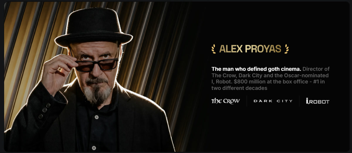 Alex Proyas - director, The Crow, Dark City, I, Robot